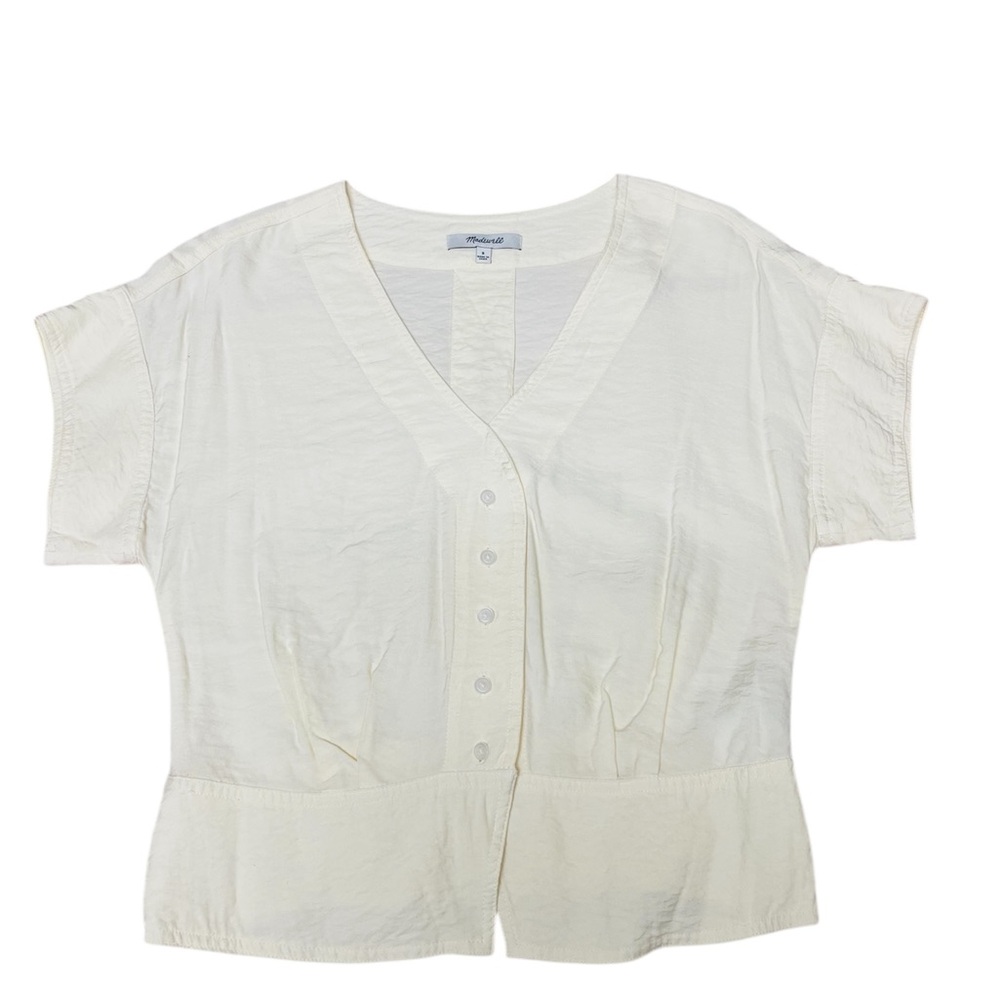 Madewell White Button-Up Blouse - Picture 3 of 5